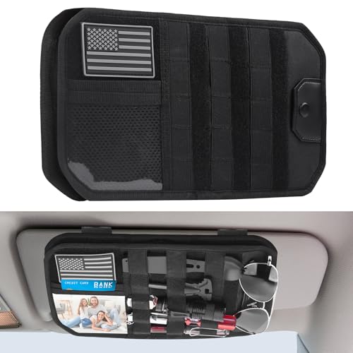 Rangement pare-soleil tactique MOLLE idéal pour garder votre voiture ordonnée