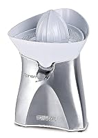 Ariete 407 Spremì Metal - Spremiagrumi elettrico - movimento rotatorio alternato - doppio cono - 60 Watt - Argento