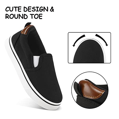 Image of K KomForme Toddler Sneakers for Girls Boys Slip On Canvas Walking Shoes | Lightweight, Comfortable
