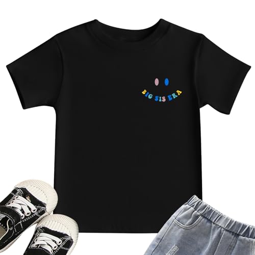 Image of Toddler Big Sister Shirts in My Big Sister Era Girl Graphic T-Shirt Casual Toddler Infant Girls Outfits