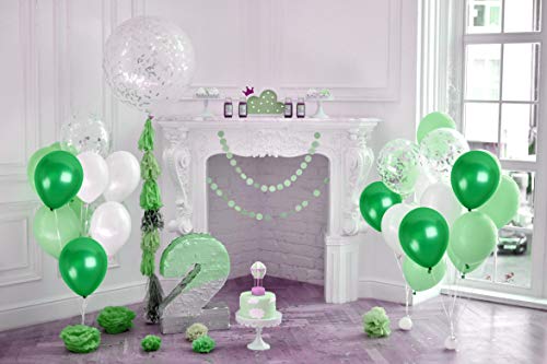 Treasures Gifted Emerald Green Balloons - Metallic Dark Green Balloons - Green Latex Balloons - Forest Green Balloons 12 Inch - Mardi Gras Balloons - Hunter Green Balloons - 36 Balloons Bulk Pack #TOP2