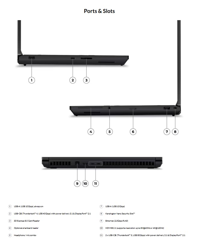 Image of Lenovo ThinkPad P16 Gen 3 (16 inch) AI Mobile Workstation - Intel Core Ultra 9 275HX | NVIDIA RTX PRO 4000 16GB GPU | 128GB DDR5 RAM + 4TB SSD | WQUXGA (3840 x 2400) 4K 800nits | Win 11 Pro