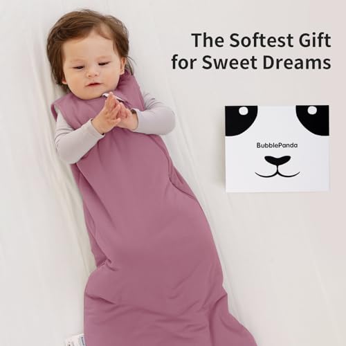 Image of BubblePanda Modal Sleep Sack 2t-3t 0.5 Tog Super Soft Toddler Sleep Sack 24-36 Months for Babies Summer Lightweight 2-Way Zipper Baby Wearable Blanket