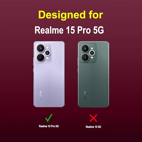 Image of Zapcase Back Case Cover for Realme 15 Pro 5G | Compatible for Realme 15 Pro 5G Back Cover | Liquid Silicon Magic Case with Camera Protection | Plum