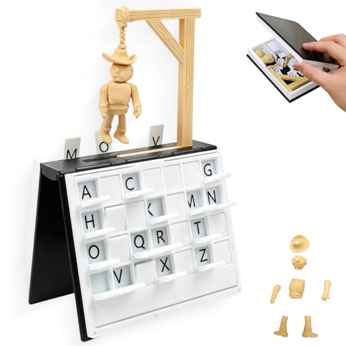 PlayBook'd Hangman Vocabulary Words Spelling Challenge Table Game, 3D Printed Portable Books Design...