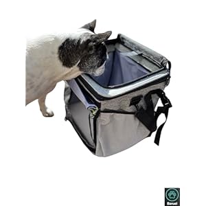   Baruel-Pet-Backpack-Spacious-Carrier-for-Dog-Cat-Rabbit-Hamster-Bicycle-Attachable-Bag-with-Adjustable-Shoulder-Straps-Breathable-Fabric-Roll-Up-Window-Storage-Pockets-15lbs-Capacity