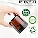 TUZAZO 2 Oz Amber Plastic Cosmetic Jars Leak Proof Small Container with lids for Cream, Lotion, Powder, Ointments, Beauty Products, 12 Pcs