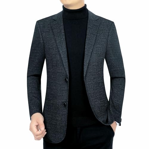 Blazer pour homme coupe ajustée veste chic de bureau - 3