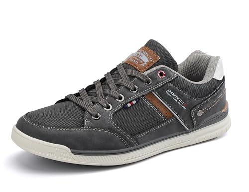 ARRIGO BELLO Mens Casual Shoes Fashion Sneakers Breathable Comfort Classic Lace-Up Low Top Walking Shoes