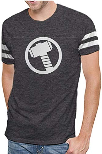 Marvel Comics Avengers Thor Varsity Logo Mens T Shirt XL Charcoal