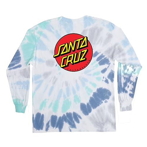 SANTA CRUZ Classic Dot L/S Premium T-Shirt Glacier Lg Youth2