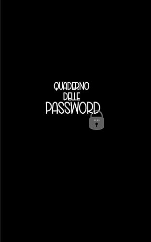 QUADERNO DELLE PASSWORD: domande personali per ricordare le tue password in modo semplice e intuitivo.: Per organizzare fino a 624 password in un comodo formato.