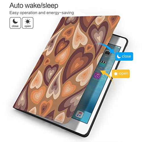 Pad 9 ケース 2021 iPad 8 ケース 2020 iPad 7 ケース 2019 iPad 10.2 インチ ケース かわいい漫画のパターン 愛のパターン カバー おしゃれ 可愛い 人気オシャレ 韓国 第9世代/第8世代/第7世代 ケース PUレザー スタンド機能 ペン収納 軽量 クリア 耐衝撃 全面保護 キズ防止 角度調整可能な鑑賞スタンド iPad 第9/8/7世代 ケース