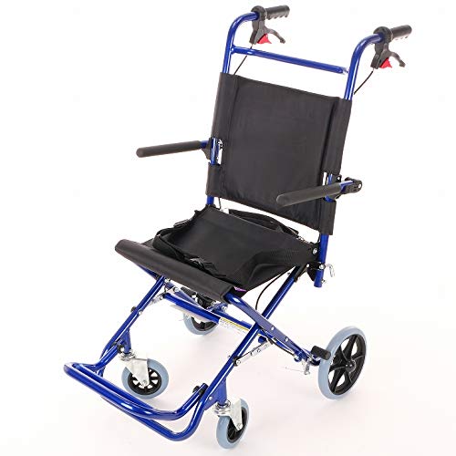 カドクラ 快飛ee！カットビー インパルスブルー 介助用簡易車椅子 ♪ Amazon | カドクラ 簡易用車いす ワイド 『 快飛ee!（カットビー