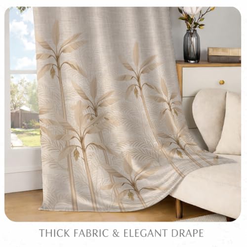Image of STITCHNEST 'Whispering Gardens Series' Premium Heavy Polyester 100% Blackout Curtains 7 Feet Long Set of 2 | Door Curtain 7 Feet x 4 Feet | Perfect for Home Decor