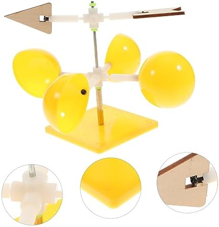 ibasenice Wind Indicator Model 6pcs Weather Instruments Experiment Windmill Toys DIY for Assembly Gadgets Random Indicators 7 41PGALtUm4L. AC