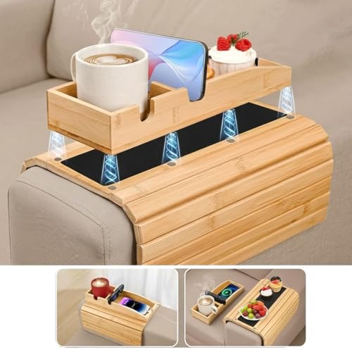 Soporte de brazo de sofá anticaídas para evitar derrames de bebidas 3