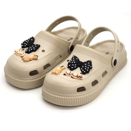 Image of SVAAR Fashionable Comfortable Lightweight Platform Heels Clogs for Women's | Cushioned Footwear | Lightweight Slip-ons | Waterproof Sandals for Women