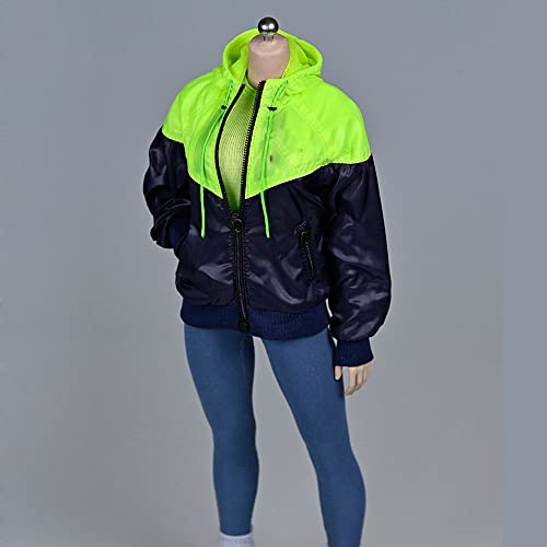 1/6 Scale Female Sportswear Bomber Jacket Coat Gym Leggings Yoga Pants Tights for 12