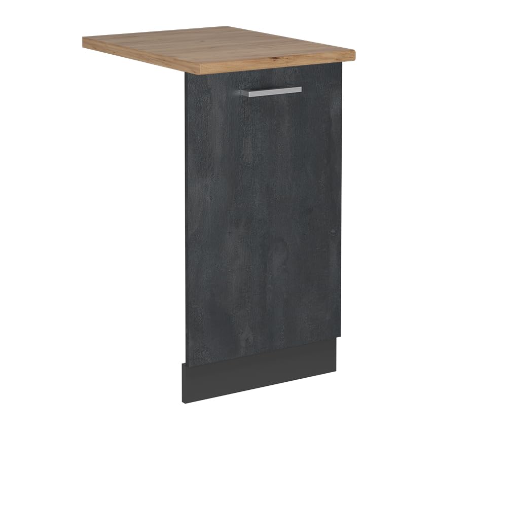 Vicco Panel przedni zmywarki "R-Line", Czarny beton, 45 cm