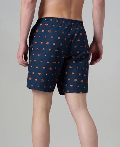 Image of Speedo Men's 4 Way Flex Essential Printed Watershorts with Side Pockets | Water Repellent | Internal Drawcord | Wide Waistband Swimming Trunks