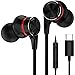 Écouteurs USB C, S20 FE Écouteur Intra Auriculaires USB Type C dans l'oreille Écouteur Filaire Casque avec Micro pour Samsung S21 FE S22 Ultra Mi 11 Lite/11T Pro OnePlus Nord/9 Pro/8T Oppo Find X3 Neo