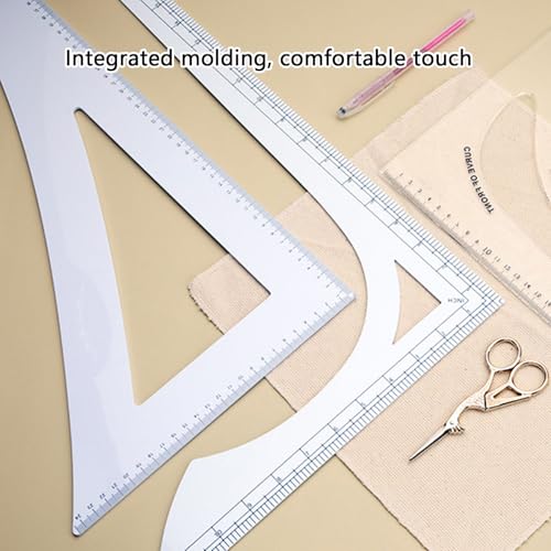 Règle de couture multifonction transparente de 30cm pour patchwork et dessin