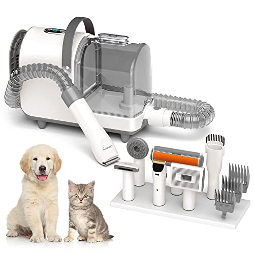 Bunfly Pet Clipper Grooming Kit and Vacuum Picks Up 99% ...