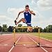 Amber Fight Gear Adjustable Training Hurdle, 6 Height Levels, Speed & Agility Hurdle for Track & Field, Fitness & Sports Training, Durable Lightweight Frame with Non-Slip Stability Base (42 Inch)