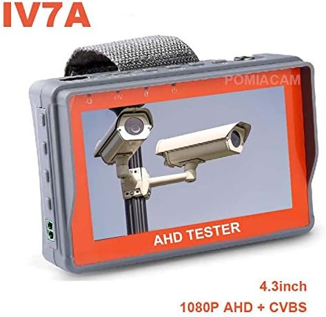 POMIACAM CCTV Tester Monitor 2-IN-1 Wrist HD 1080P AHD Analog Camera Tester Camera Monitor (IV7A)