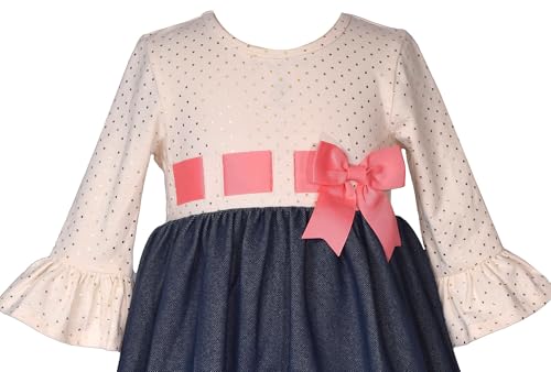 Bonnie Jean Girls 3M-6X Pumpkin Thanksgiving Harvest Dress2