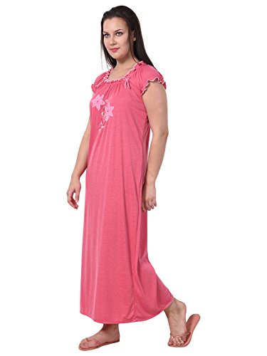 Image of Noty Women's Cotton Floral Maxi Nighty
