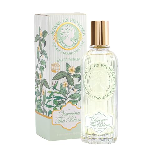 JEANNE EN PROVENCE Perfume para mujer Verbena White Tea – Eau de Parfum – Botella de spray de 60 ml – Fabricado en Grasse