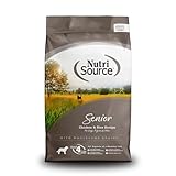 NutriSource Dry Dog Food for Seniors, Chicken and Rice, 4LB
