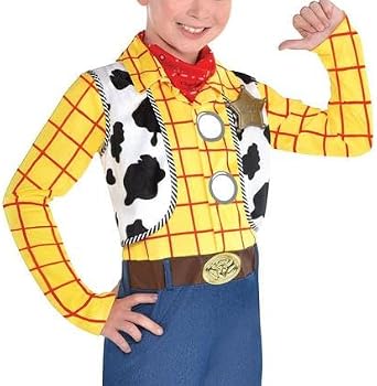 Party City Woody Costume for Boys - Disney Pixar Toy Story Costume Includes Jumpsuit & Hat - Costumes for Halloween, Birthday Parties & Themed Events