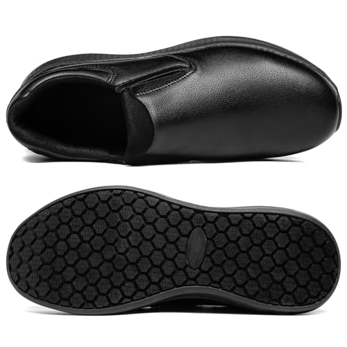 Men's Slip Resistant Work Shoes Food Service Shoes - Professional Oil Water Resistant Chef Shoes ，Suitable for Walking and Casual2