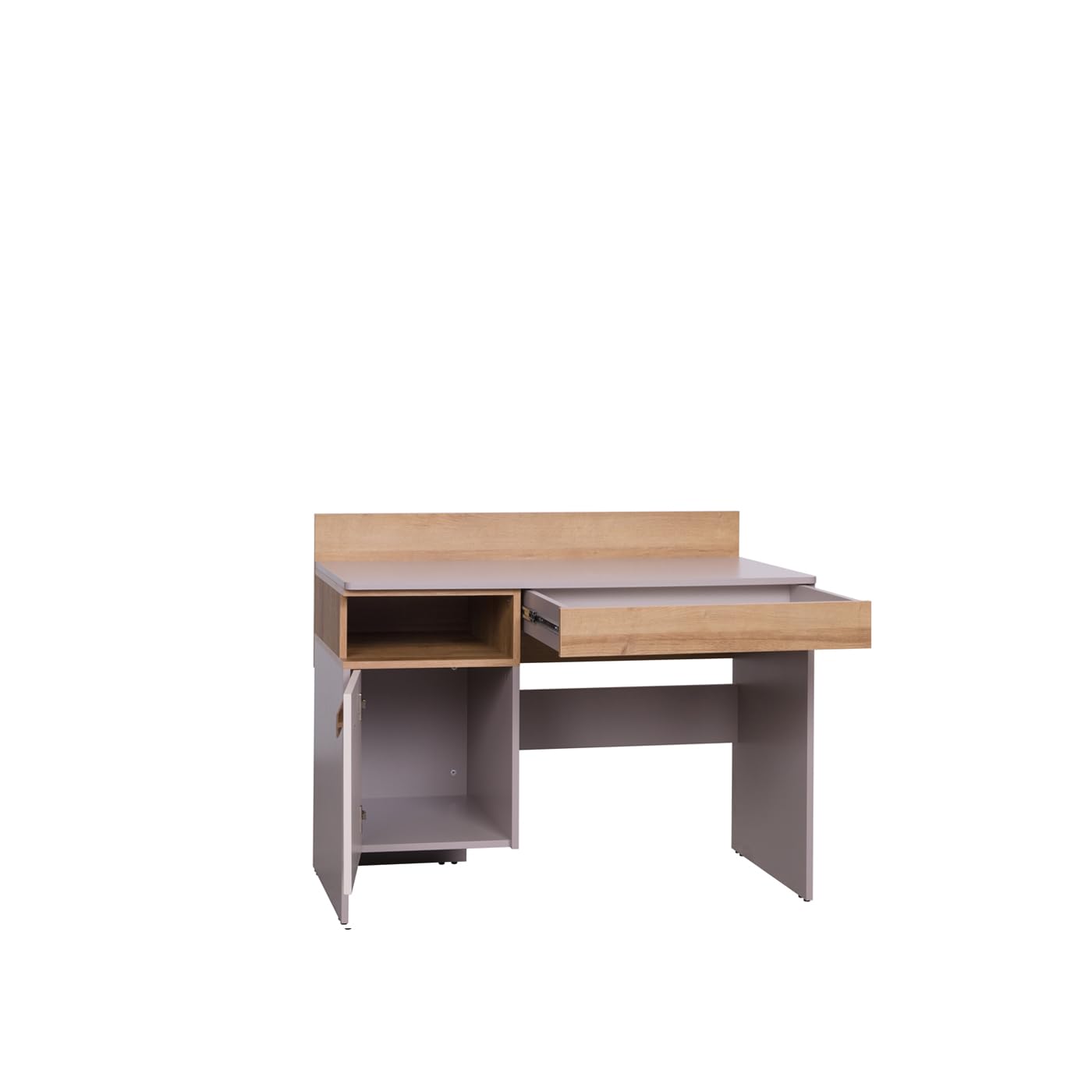 Möbel für Jugenzimmer Arbeitszimmer Büromöbel komplett Set Kommode mit Schubladen Schreibtisch Hängendes Regal Bücherregal Jugenzimmer Komplett Gustavo 01