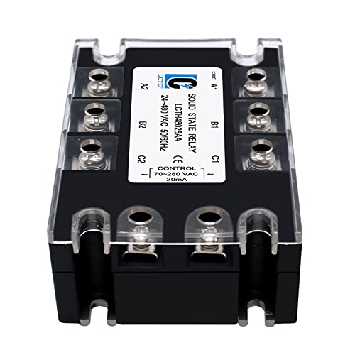 Relais à semi-conducteurs 3 phases SSR-25AA pour commutation AC AC 25A