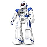 SONOMO Toys for 6-9 Year Old Boys, Girls RC Robot Gifts for Kids Intelligent Programmable Robot with 2.4GHz Sensing Gesture Control - Upgraded Version (Blue&White)