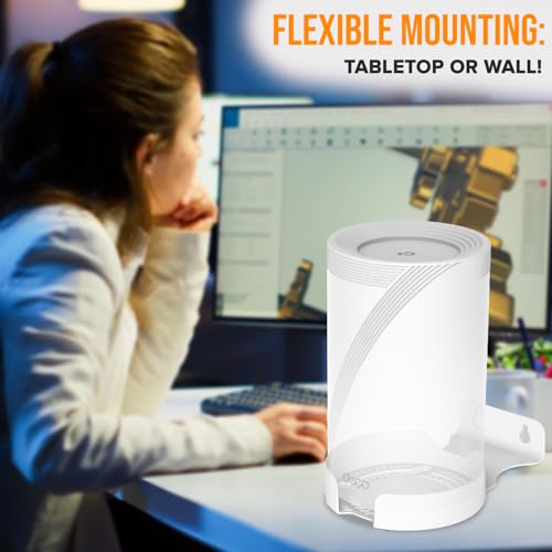 Image of Wall Mount for TP-Link Deco BE75 /BE85 /BE95 /BE17000 /BE22000 /BE33000 Whole Home Mesh WiFi 7, Upgrade Stable Saving Space Aluminum Alloy Wall Hanging Bracket Holder (3Pack,White)