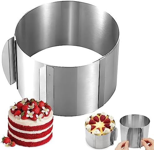 Stampo Torta Rettangolare Regolabile Gohytal - Per Mousse, Pan Di Spagna E Dolci - Foto 12