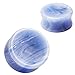 Pierced Owl Blue Lace Agate Concave Stone Double Flared Saddle Plug Gauges, Sold as a Pair (12mm (1/2