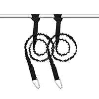 Kajak Paddelleine 2 Stück, 1.5M Paddel Sicherungsleine Kanu Elastische Paddel Leine Angeln Rod Halter Sicherheitsseil mit Karabinerhaken Kajakpaddel Zubehör