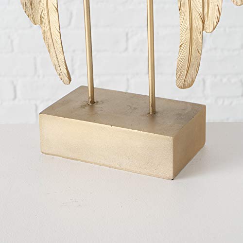 Figura Alas de Ángel Doradas Antiguas 16.25 pulg miniatura 5