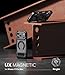 Ringke UX Magnetic for iPhone 17 Pro Max Case, [Compatible with MagSafe] Rugged Cover with Stainless Steel Kickstand, Powerful Magnet - Smoke Black