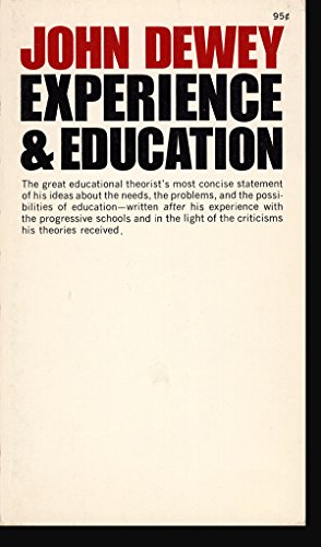 Experience and education, (The Kappa delta pi l... B0008AYTNG Book Cover