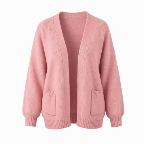Chunky Cardigan Sweaters for Women Open Front Knit Oversized Pockets Daily - image 6