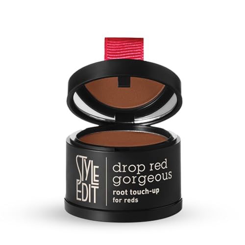 Style Edit Root Touch Up Powder for Medium Red Hair | Cover Up Hair Color for Grays and Roots Coverage | Mineral Infused Binding Hairline Powder | 0.13 oz. Tub