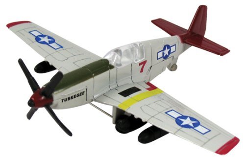 InAir Diecast 3.5” Tuskegee Airmen P-51 Mustang, “Red Tails” - //coolthings.us