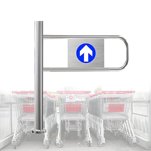 Dispositivo de control de acceso automático de acero inoxidable para entrada y salida de peatones en tiendas y almacenes, 100 x 100 cm, seguro